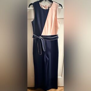 SOLD Vince Camuto Elegant Cream and Pink Jumpsuit